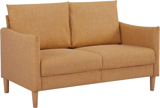 54 Yellow Loveseat Sofa for Small Spaces with Modern Design - Furniture4Design
