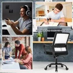 BestOffice Home Office Chair Ergonomic Desk Chair Swivel Rolling Computer Chair - Furniture4Design