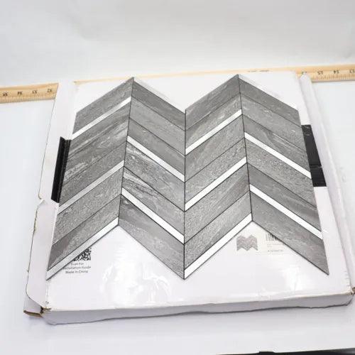 (10-Pk) Peel & Stick Backsplash Self Adhesive Wall Tiles Marble A16706P10 - Furniture4Design