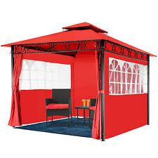 10'x10' Outdoor Pop-Up Canopy Tent, Waterproof Heavy Duty Gazebo w/ 2 Sidewalls - Furniture4Design