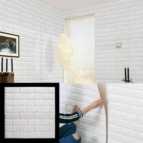 20pcs/Set PE Foam 3D Tile Brick 70 * 77cm Waterproof Panels Wall Stickers Decor - Furniture4Design