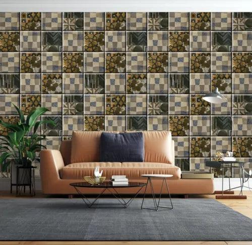 3D Creative Retro Tiles G2081 Wallpaper Wall Murals Removable Self-adhesive Erin - Furniture4Design