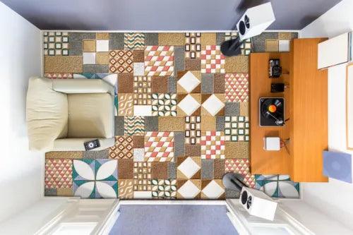3D Petal Tiles G3165 Floor WallPaper Murals Wall Print Decal AJ Coco 2024 - Furniture4Design