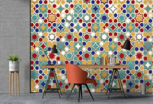 3D Retro Tiles G4350 Wallpaper Wall Murals Removable Self-adhesive Erin - Furniture4Design