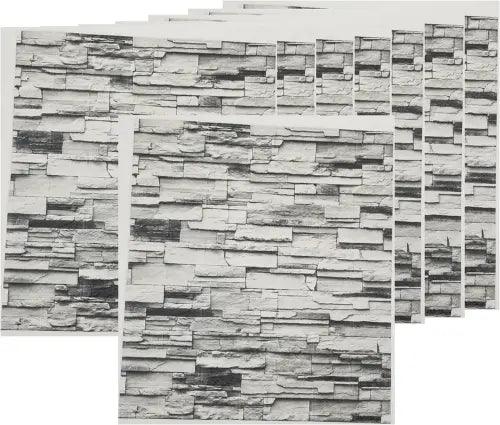 3D Stone Foam Wallpaper Ceiling Self Adhesive Home Wall Tiles Large Panel, 27" X - Furniture4Design