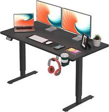 Adjustable Electric Standing Desk 55 inches Modern Computer Desk Sit Stand up - Furniture4Design