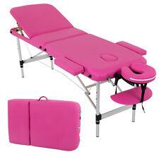 Aluminium Massage Table Portable Massage Tables Portable Massage Bed Pink - Furniture4Design