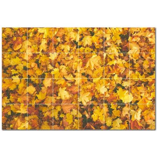 Autumn Ceramic Tile Wall Mural PT500023. 25.5" W x 17" H (24) 4.25 tiles - Furniture4Design