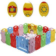Baby Playpen 18 Panels Infants Toddler Safety Kids Play Pens w/ Activity Board - Furniture4Design
