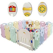 Baby Playpen Playard 18 Panels Indoor Baby Fence with Activity Board - Furniture4Design