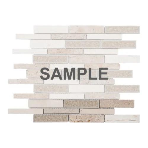 Beige Sand Crema Marfil Marble Stone Glass Mosaic Tile Kitchen Wall Backsplash - Furniture4Design