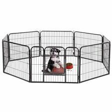 BestPet 24"*32" Heavy Duty 8 Panel Folding Metal Pet Playpen Dog Exercise Fence - Furniture4Design