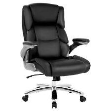 Big and Tall Office Chair 400lbs Adjustable Executive Leather Chair With Armrest - Furniture4Design