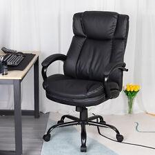 Big and Tall Office Chair 500lbs Wide Seat Ergonomic PU Leather Desk Chair - Furniture4Design