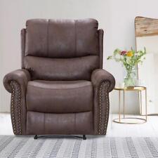 Brown Recliner Chair Reclining Recliner Couch Sofa Leather Home Theater Seating - Furniture4Design