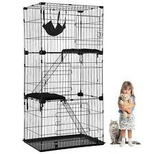 Cat Cage Cat Crate Kennel Cat Playpen with Free hammock Perching Shelves 67 inch - Furniture4Design