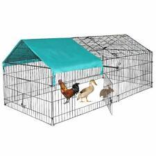 Chicken Pens Crate Rabbit Enclosure Pet Playpen Exercise Pen with Cover - Furniture4Design