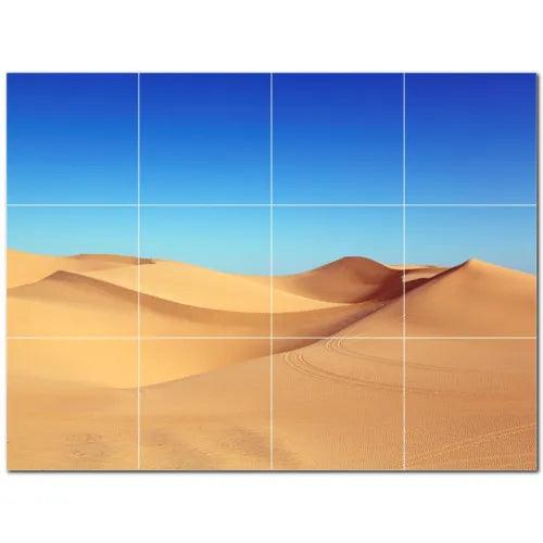 Desert Ceramic Tile Wall Mural PT500488. 24" W x 18" H (12) 6x6 tiles - Furniture4Design