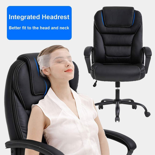 Elegant and Sturdy Big and Tall Office Chair with 500lbs Weight Capacity - Furniture4Design