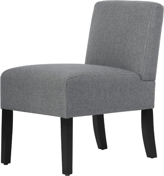 Elegant Armless Dining Chair with Solid Wood Legs and Contemporary Design - Furniture4Design