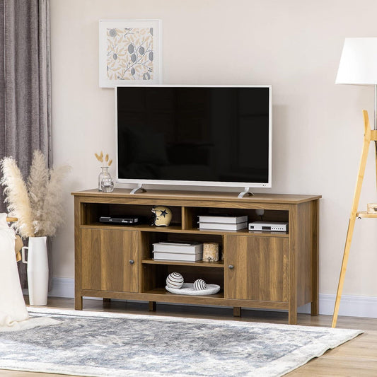 Entertainment TV Stand with Storage Shelves for TVs up to 65 - Furniture4Design