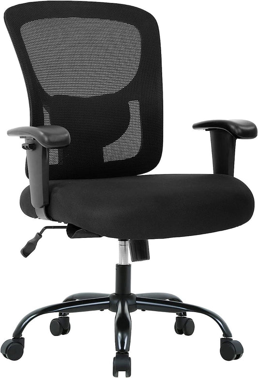 Ergonomic Big and Tall 400lb Office Chair with Adjustable Lumbar Support - Furniture4Design