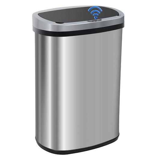 FDW 13-Gallon Touchless Trash Can with Automatic Lid Opening - Furniture4Design