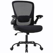 Home Office Chair Mid back?Adjustable with Lumbar Support Arms Swivel Rolling - Furniture4Design