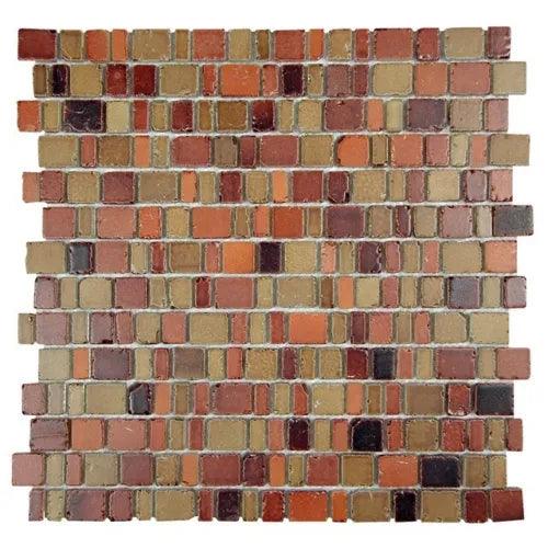 Ice Age Copper Rustic Glass Tile Kitchen Bathroom Fireplace Wall Backsplash - Furniture4Design