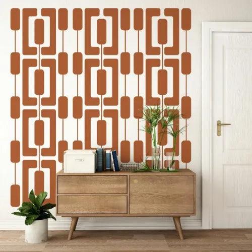 Mid Century Modern Wall Decals, Removable Geometric Decal - Furniture4Design
