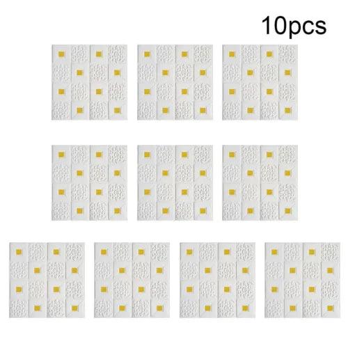 New 10Pcs 3D Tile Carved Foam Stick Wall Brick Wall Sticky Self-Adhesive Panel - Furniture4Design