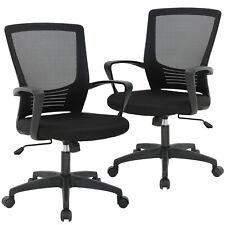 Office Chair Swivel Rolling Executive Lumbar Support Task Chair 2 Pack - Furniture4Design
