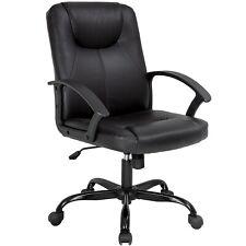 Office Chair with Lumbar Support PU Leather Executive Ergonomic Chair - Furniture4Design