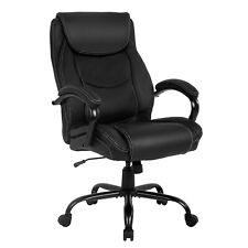 Office Chairs for Heavy People Big and Tall 500lbs Wide Seat PU Leather - Furniture4Design
