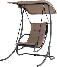 Patio Swing Outdoor Swing Chair w/Canopy Patio Glider Porch Swing w/Stand Canopy - Furniture4Design