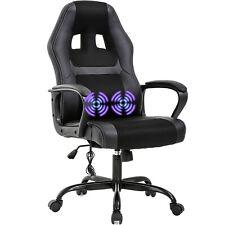 PC Gaming Chair Massage Office Chair Ergonomic Desk Chair Adjustable PU Leather - Furniture4Design