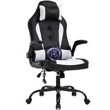 PC Gaming Chair Massage Office Chair Racing Chair W/ Lumbar Headrest Armrest - Furniture4Design