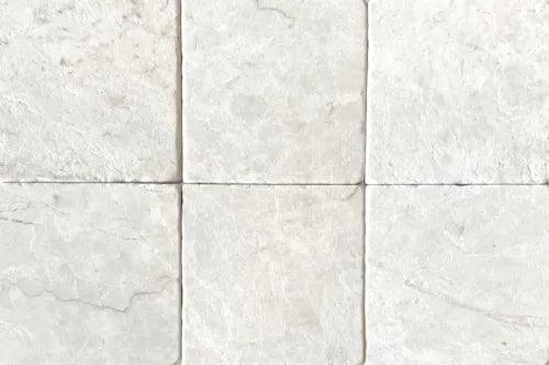 Platinum Ice 4x4 Tumbled Marble Tile Backsplash Floor Patio Wall (Sold by 1SF) - Furniture4Design