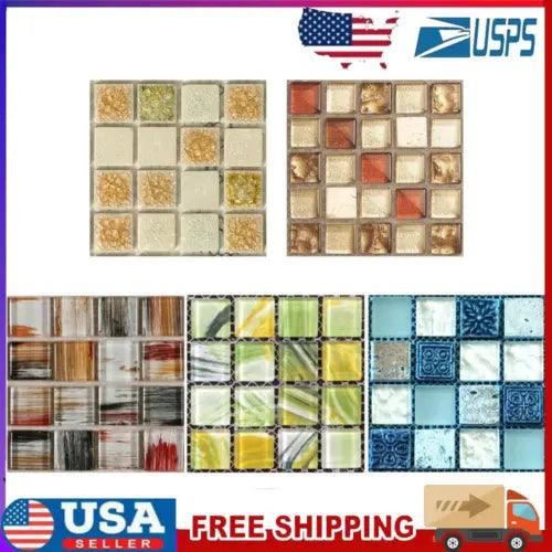 PVC Self Adhesive 3D Wall Stickers Mosaic Tile Decal Glass Window Home Decor - Furniture4Design