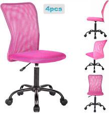 Set Of 4 Mesh Office Chair Computer Mid-Back Task Swivel Seat Ergonomic Chair - Furniture4Design