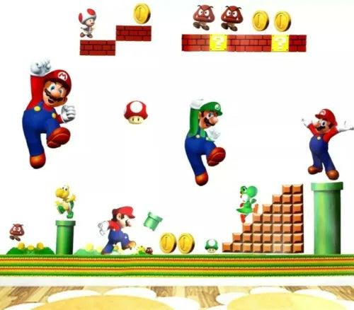 Super Mario Brothers Wall Decal Sticker Child Bedroom Nursery Game Room Playroom - Furniture4Design
