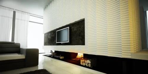 Textures-3D Wall Panels 541-RUFFLE - Furniture4Design