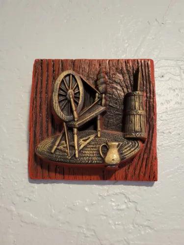 Vintage Antique Ceramic Wall Tiles Decorative Wall Hang Art Sewing Machine 3D - Furniture4Design