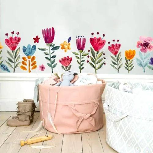WALL STICKER FLOWER PLANTS DECAL FLORAL KIDS ROOM DIY VINYL MURAL ART HOME DECOR - Furniture4Design