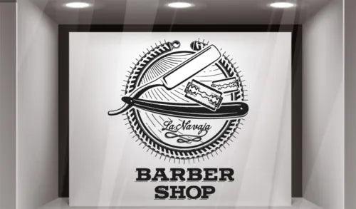 Wall Vinyl Sticker Barber Shop Logo Sign Hair Salon Beauty Spa Cuttery Set GF590 - Furniture4Design