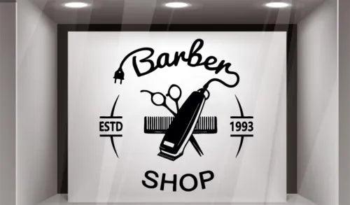 Wall Vinyl Sticker Barber Shop Logo Sign Hair Salon Beauty Spa Cuttery Set GF597 - Furniture4Design