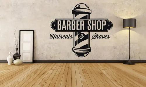 Wall Vinyl Sticker Barber Shop Logo Sign Hair Salon Beauty Spa Cuttery Set GF603 - Furniture4Design