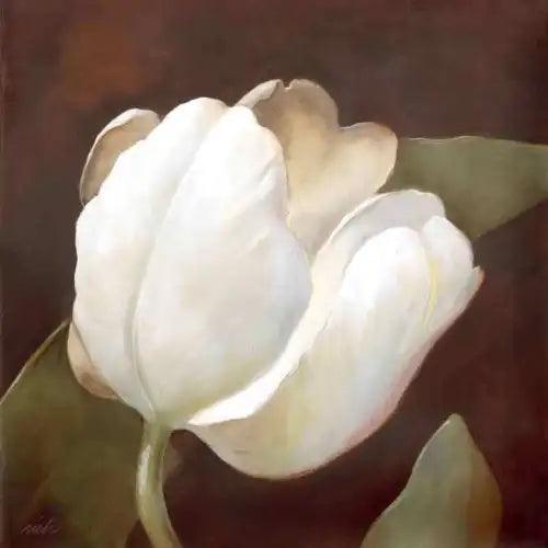 White Tulip Accent & Decor Tile Wilder Rich Floral Art OB-WR1333AT - Furniture4Design
