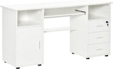 Black Home Office Desk with Versatile Storage Options - Furniture4Design