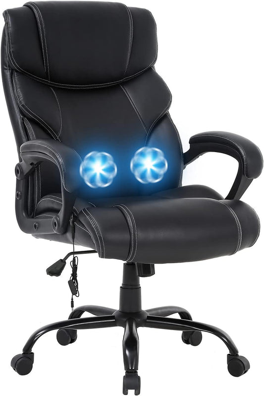Ergonomic Big and Tall Executive Office Chair with Lumbar Support - Furniture4Design